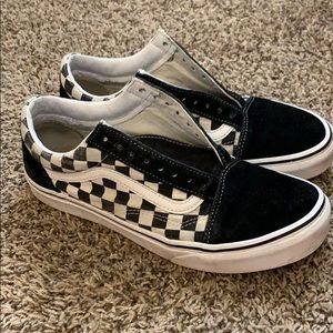 Vans!! Black and white checkered!